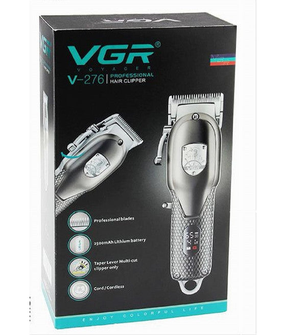 TAGLIACAPELLI SENZA FILI DISPLAY DIGITALE ELETTRICO BATTERIA RICARICABILE V-276 - Tagliacapelli professionale VGR V-276