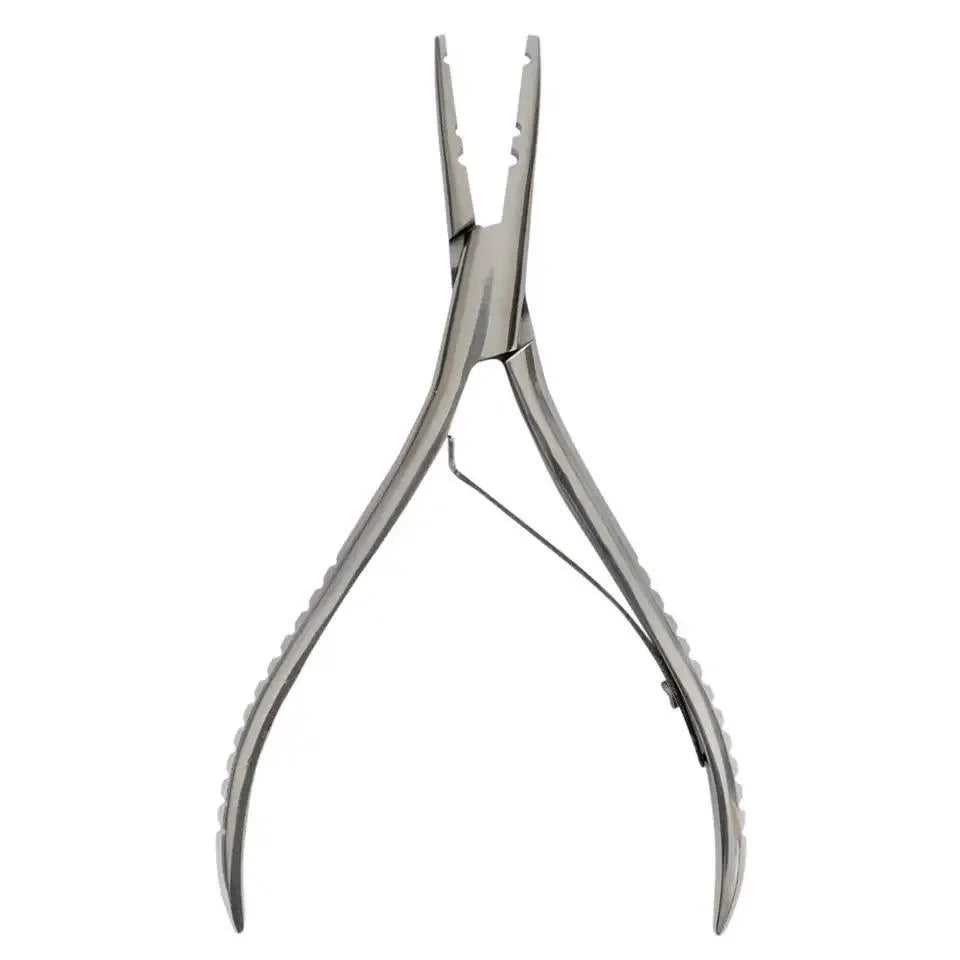 Pinza montaggio Hair Extension con micro ring - Acciaio Inox