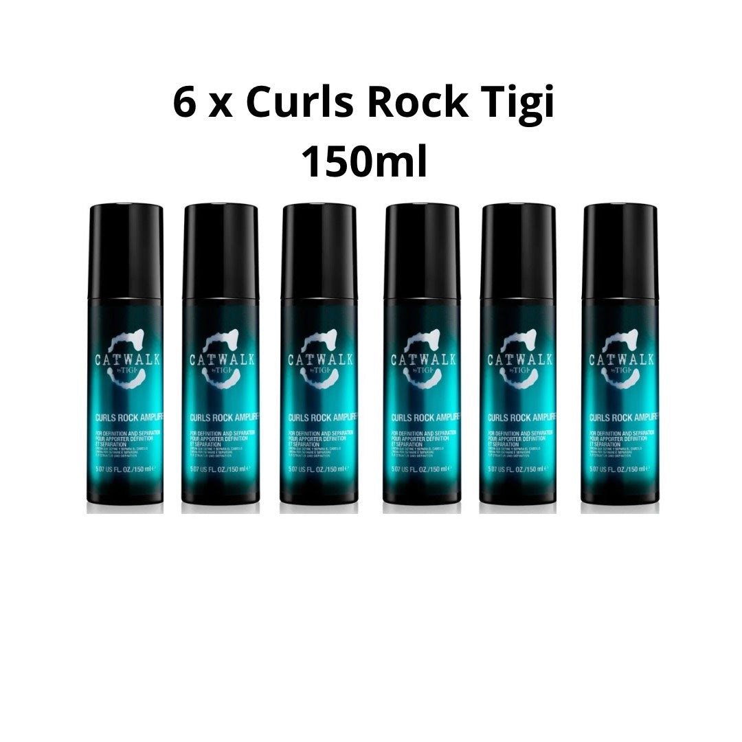6 x CURLS ROCK AMPLIFIER - Crema per Ricci Definiti e Separati - CATWALK - TIGI - 150ml